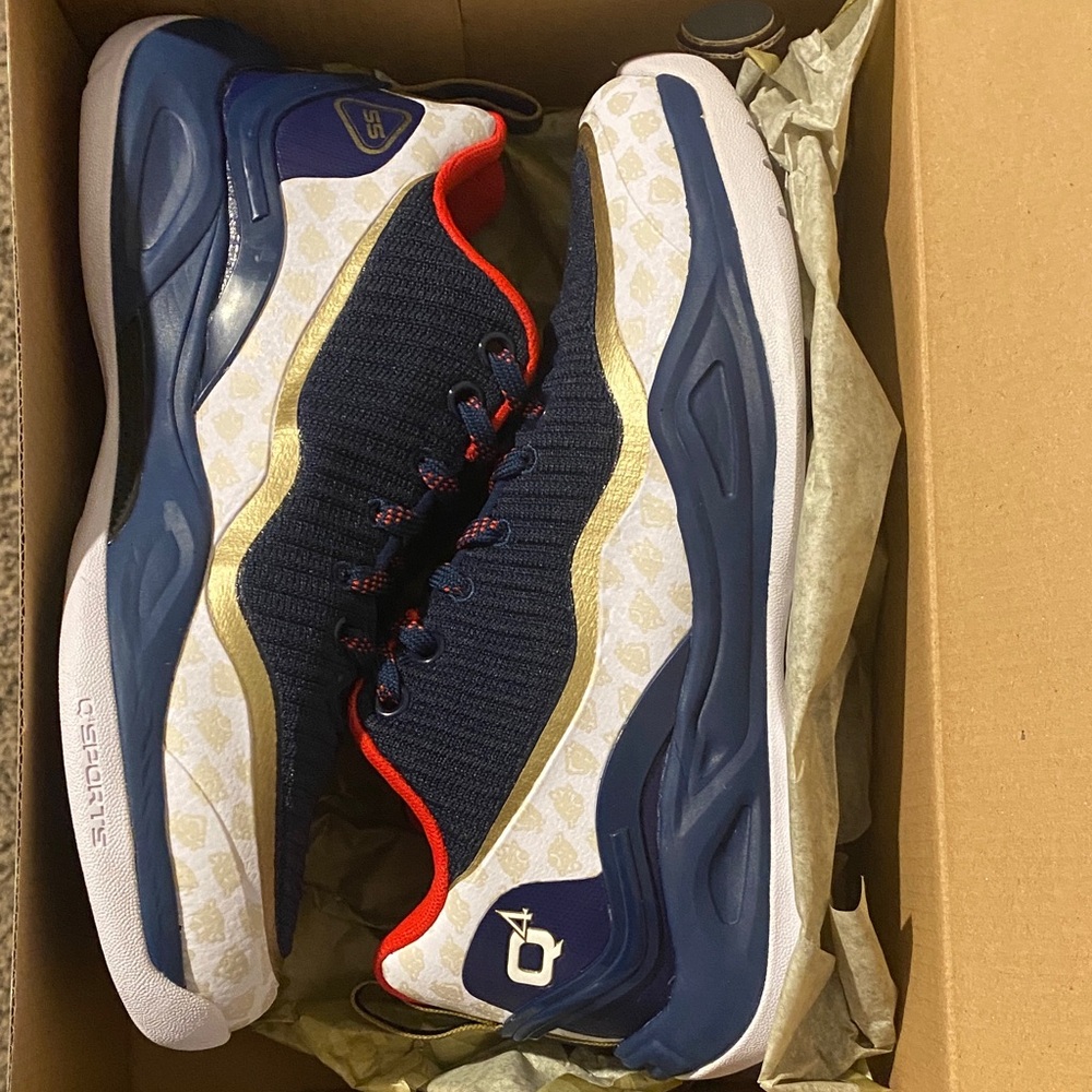 Q4 Sports Navy and Gold Athletic Shoes